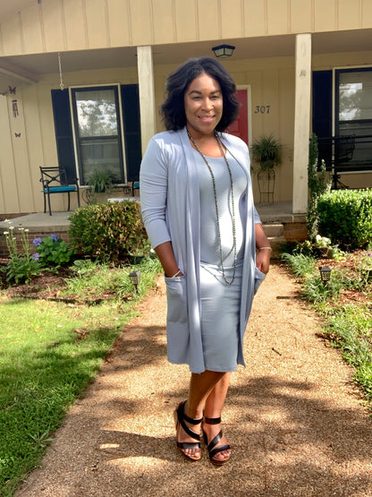 Ash Blue Midi