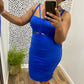 Royal Blue Cut out Dress