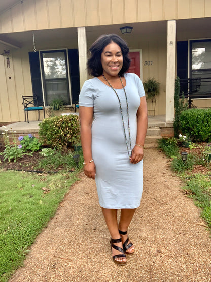 Ash Blue Midi