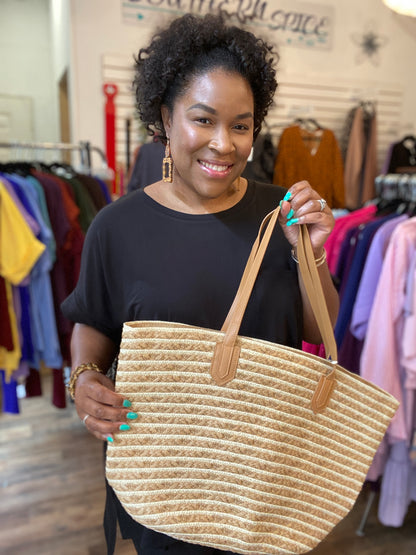 Straw Tote Bag