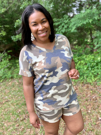 Camo Short Set