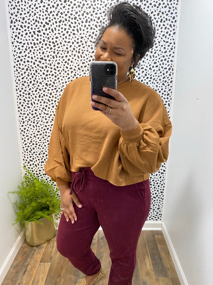 Burgundy Joggers