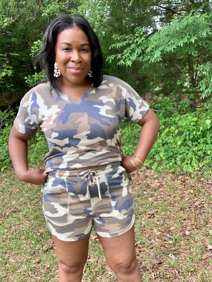 Camo Short Set