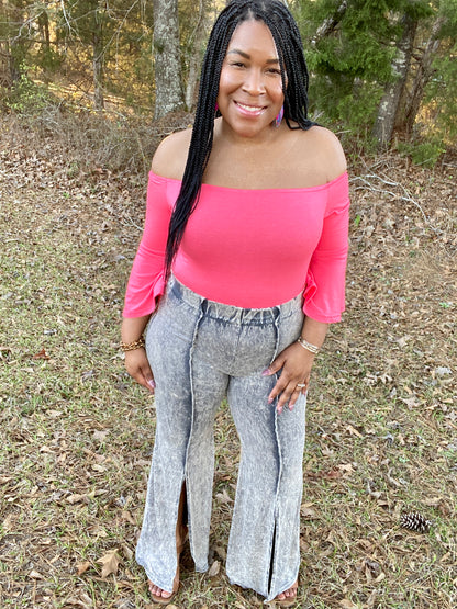 Acid Wash Bell Bottoms