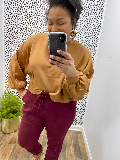 Burgundy Joggers