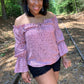 Blush Black Top