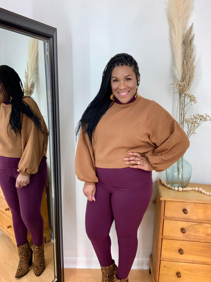 Balloon Sleeve Sweatshirt