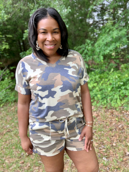 Camo Short Set