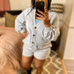 Gray Short Set