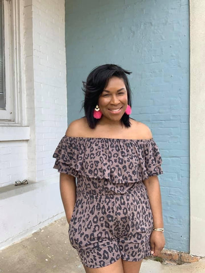 Leopard Romper