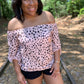 Dalmatian Print Bubble Crepe