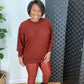 Rust Faux Leather Leggings