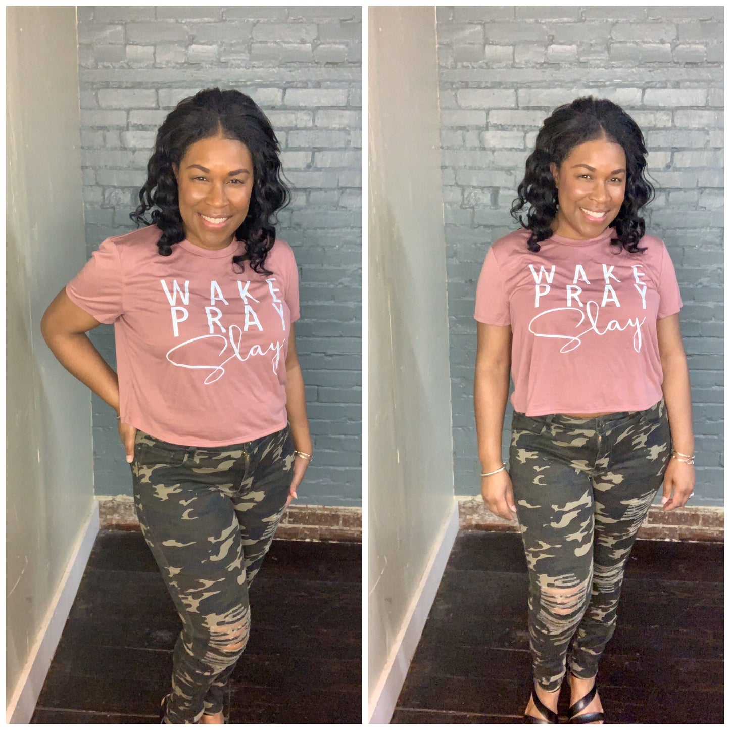 Camo Distressed Jeans