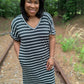 Hunter Green V-Neck Dress