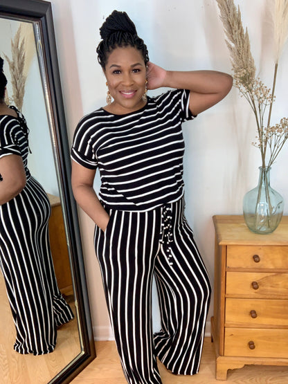 Striped Jumpsuit