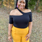 Black Off Shoulder Top