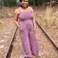 Leopard Smocked Jumpsuit