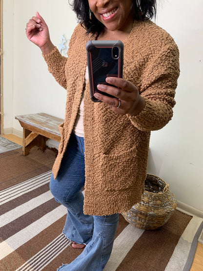 Popcorn Cardigan Sweater