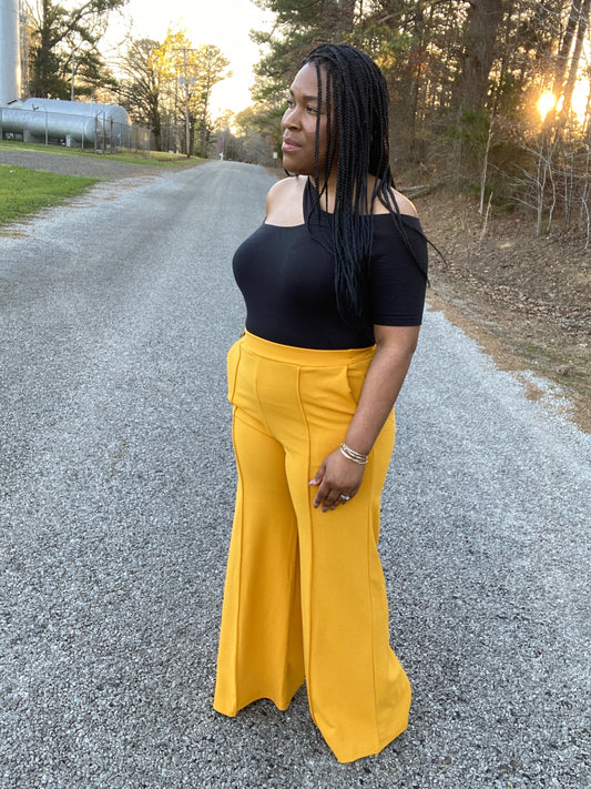Mustard Palazzo Pants