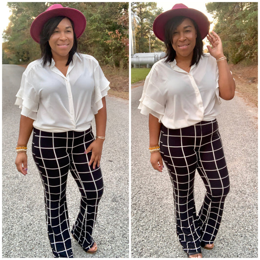 Black and Ivory Pants