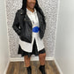 Leather Belted Jacket