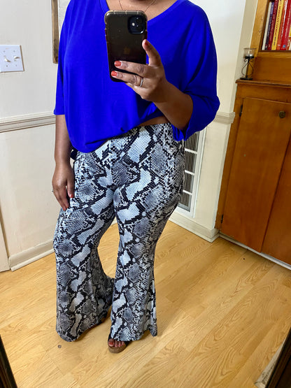 Bright Blue Poncho