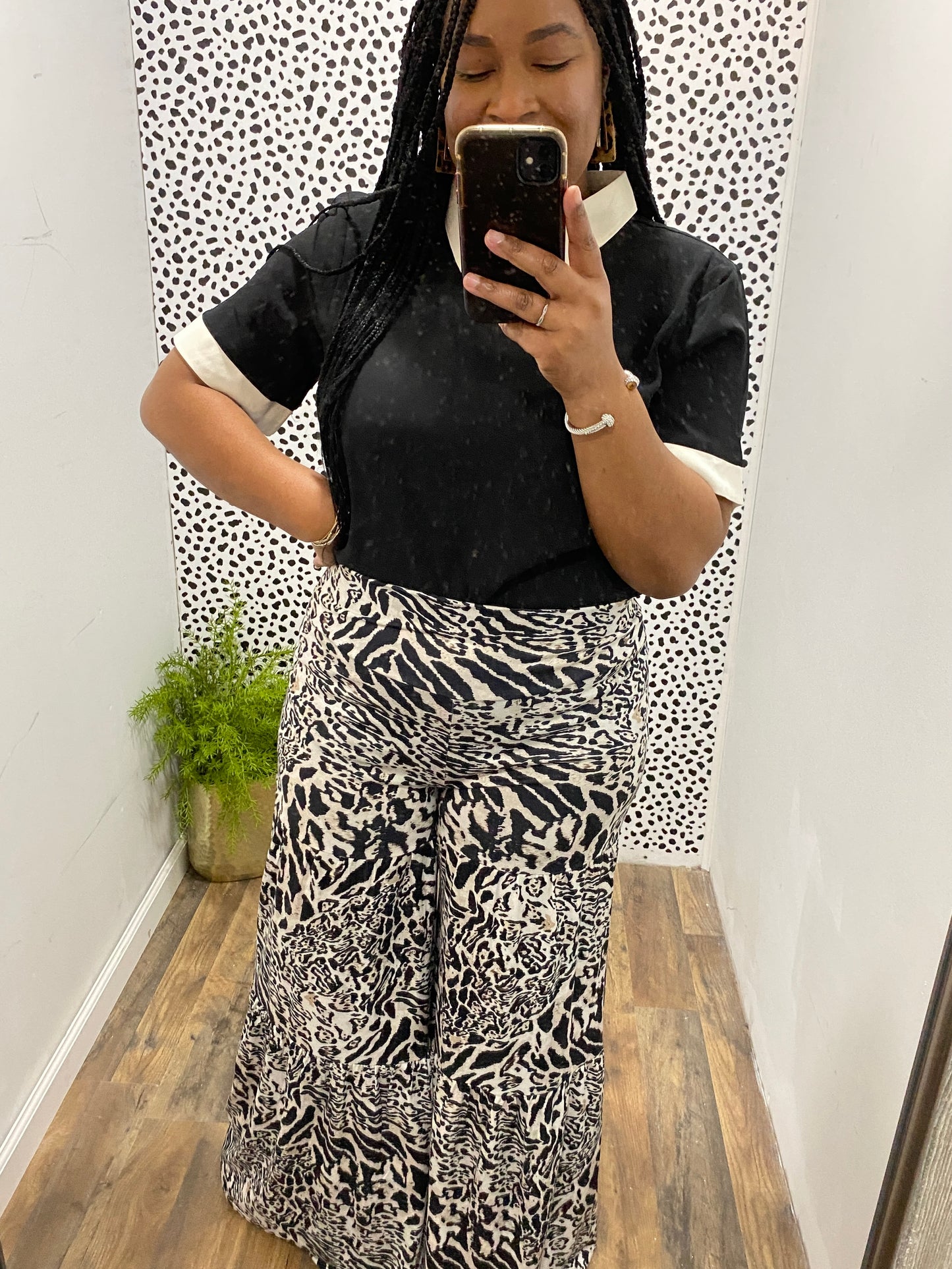 Color Contrast Blouse