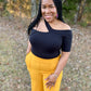 Black Off Shoulder Top