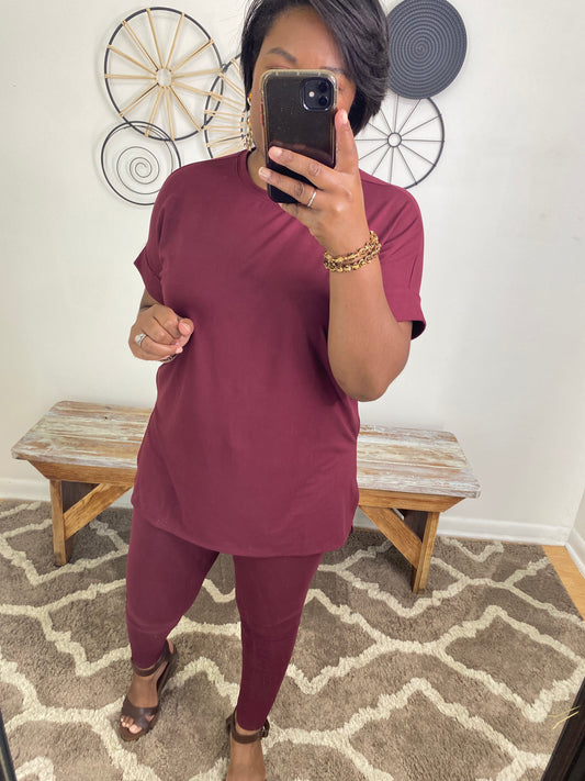 Burgundy Lounge Set