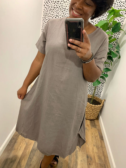 Linen Midi Dress