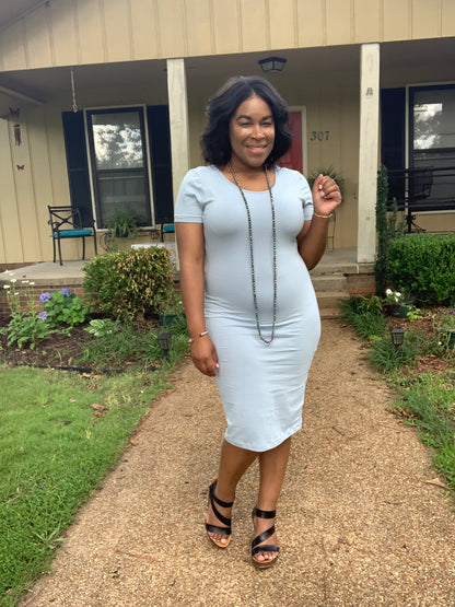 Ash Blue Midi