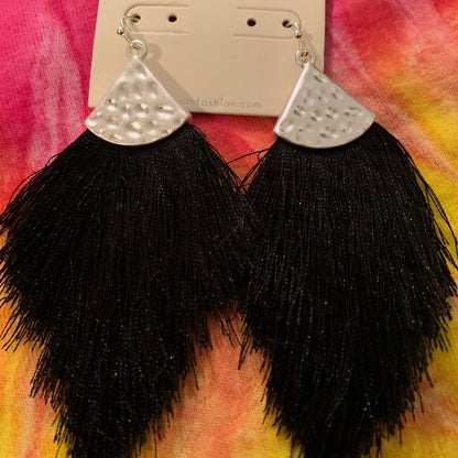 Black/Silver Fringe