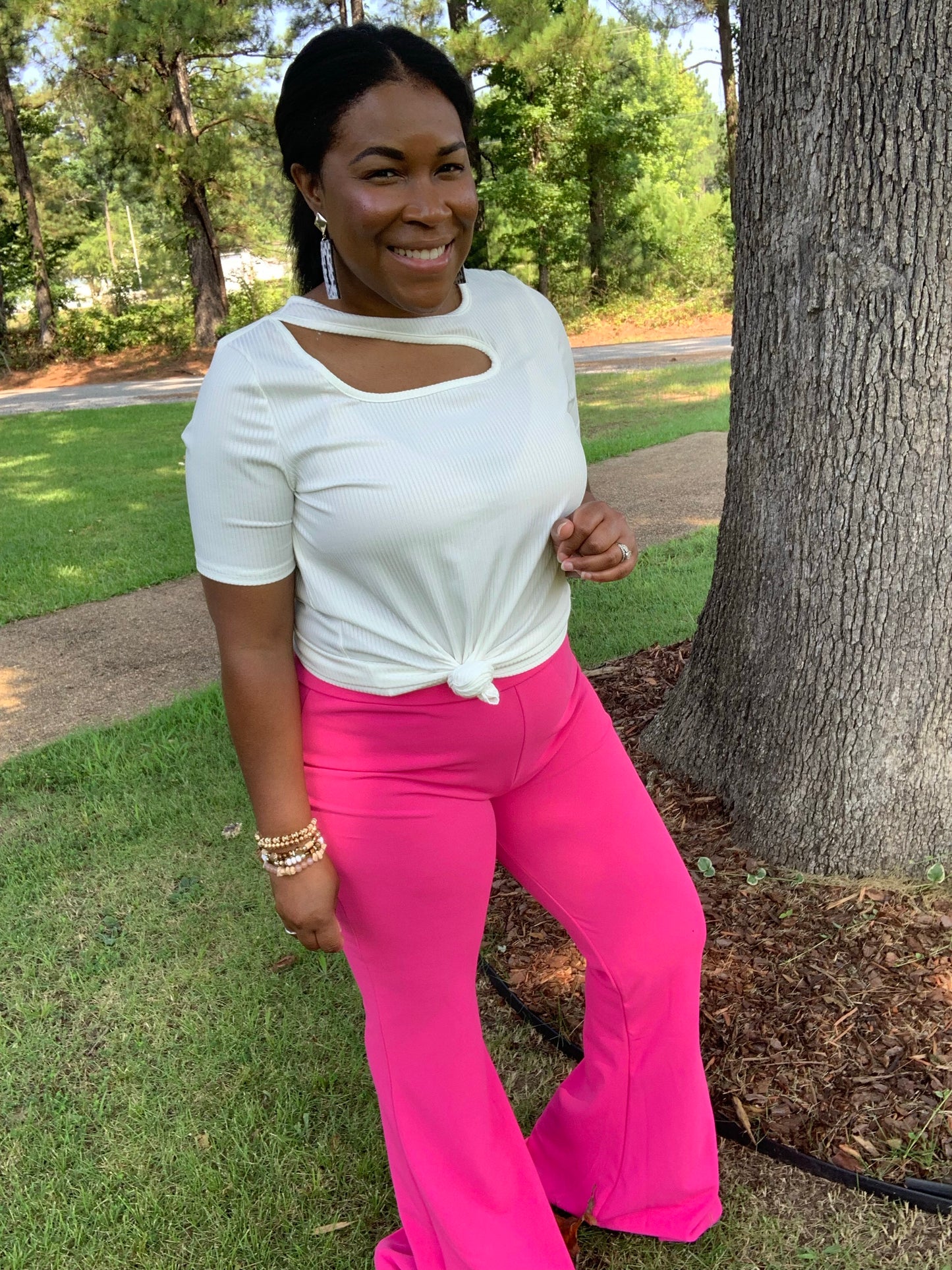 Pink Bell Bottoms