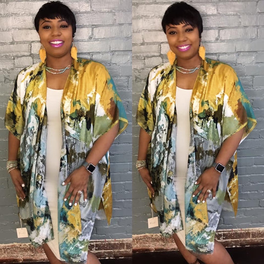 Turquoise Kimono