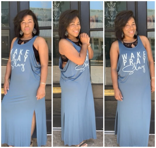 Wake Pray Slay Dress