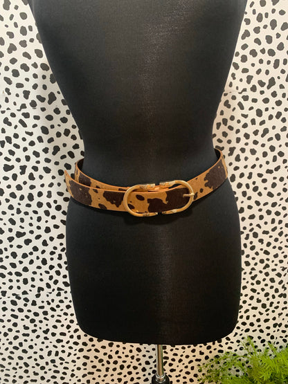 Brown Printed Belt