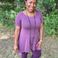 Eggplant Tunic Top