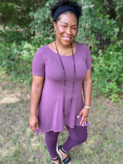 Eggplant Tunic Top