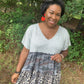 Camo Ruffle Stripe Leopard Top