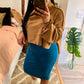 Teal Pencil Skirt