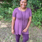 Eggplant Tunic Top