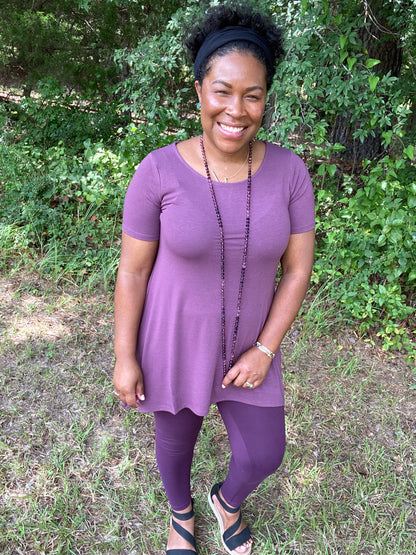 Eggplant Tunic Top