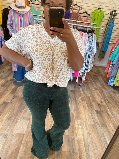 Army Green Mineral Wash Flares