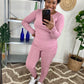 V-Neck Top And Legging Set