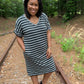 Hunter Green V-Neck Dress