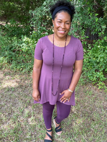Eggplant Tunic Top