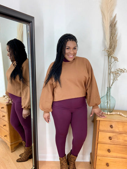 Balloon Sleeve Sweatshirt