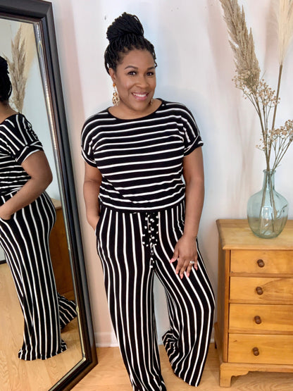 Striped Jumpsuit