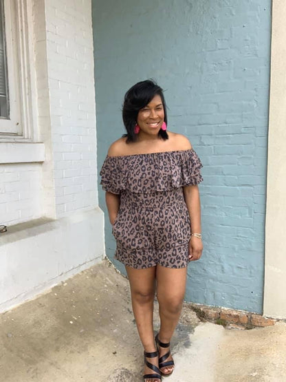 Leopard Romper