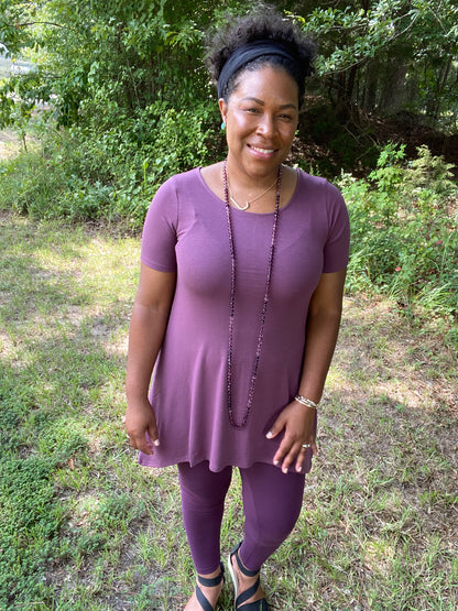 Eggplant Tunic Top